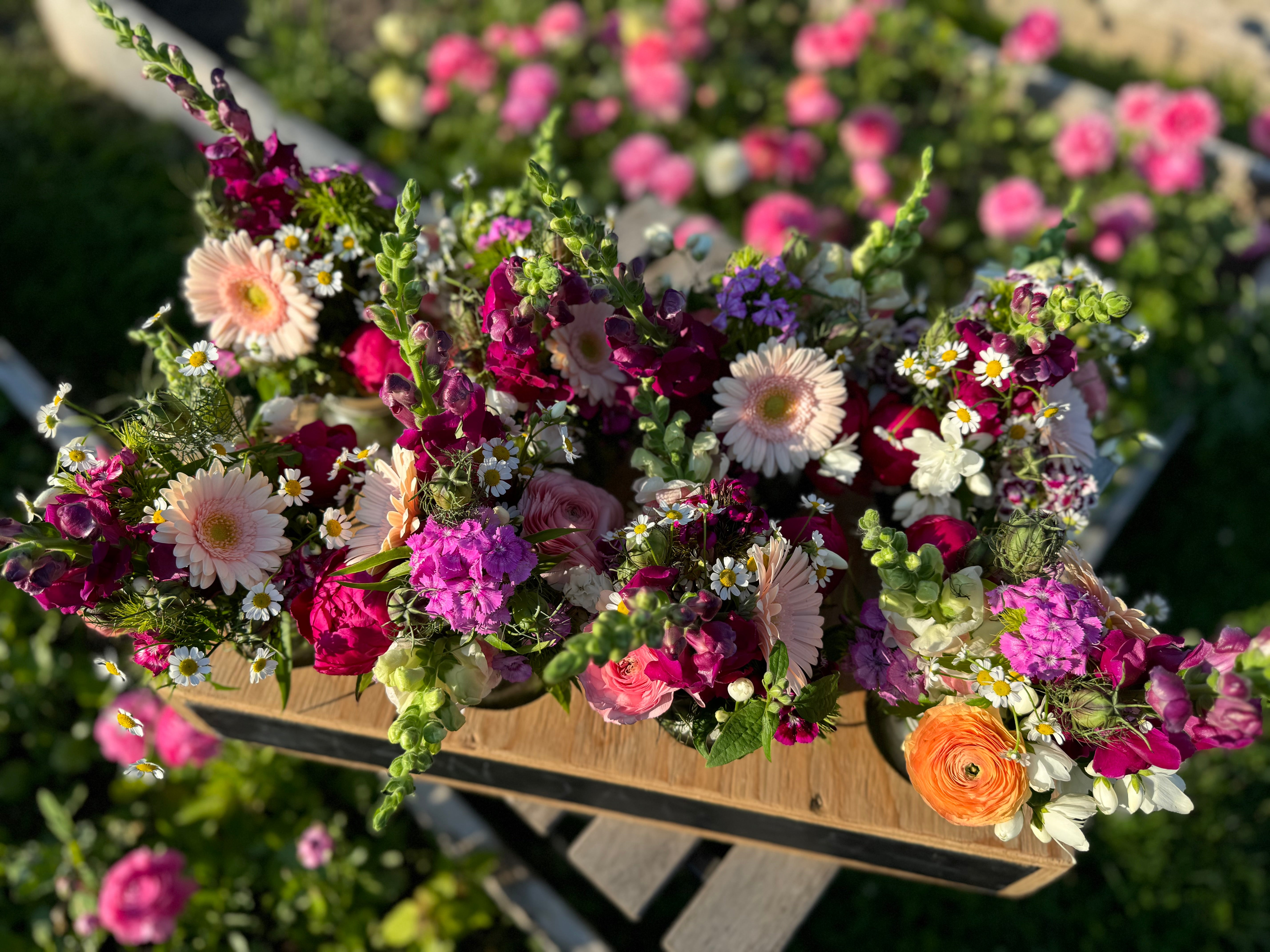 Mason Jar Arrangements