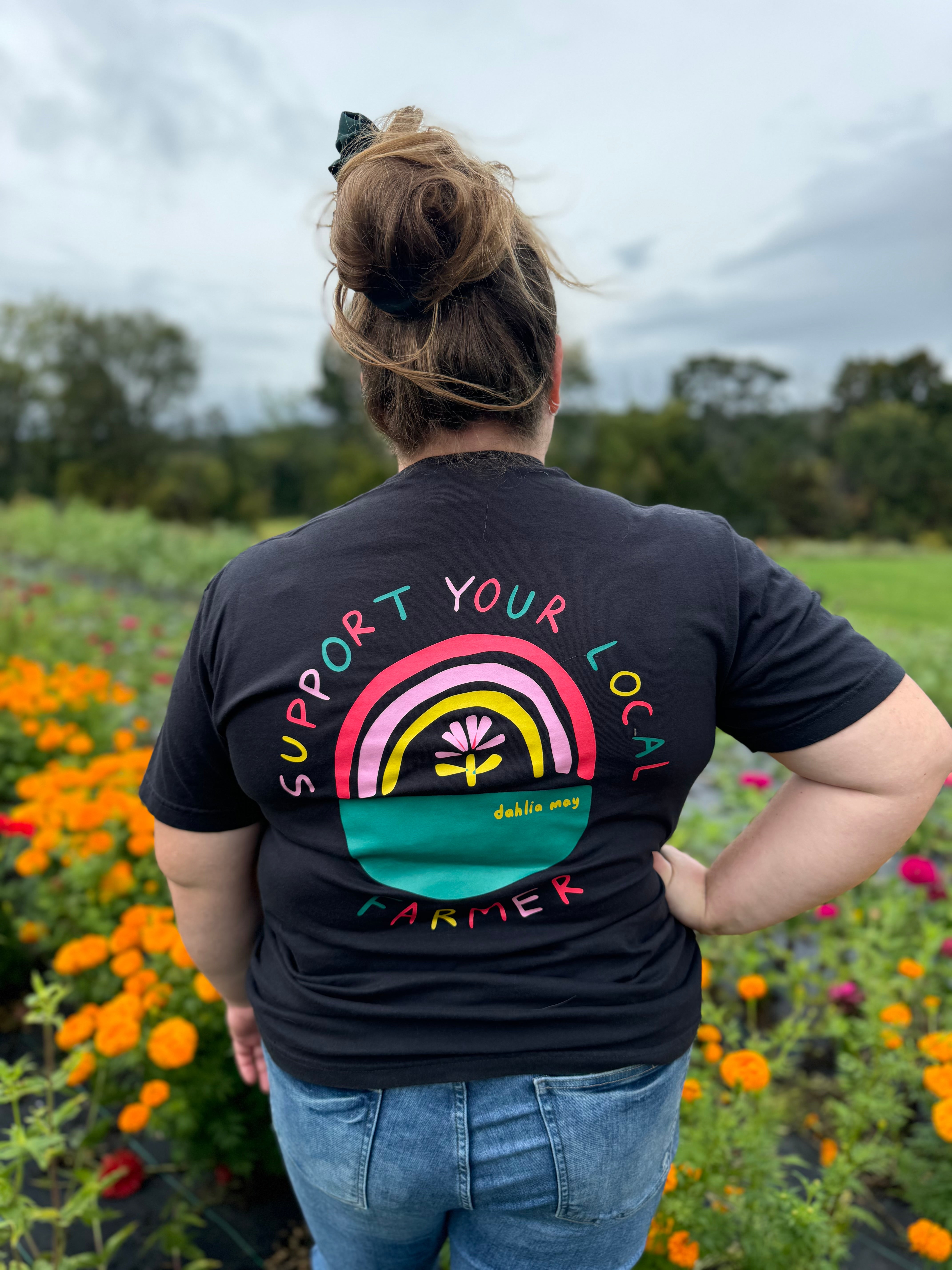 "Support Your Local Farmer" Dahlia May T-Shirts (New)